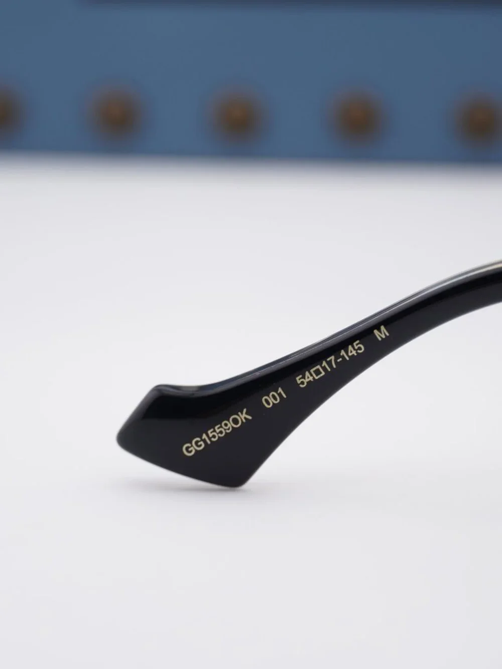 Gucci GG1559OK 001 Cat Eye Eyeglasses –Shiny Black 54mm